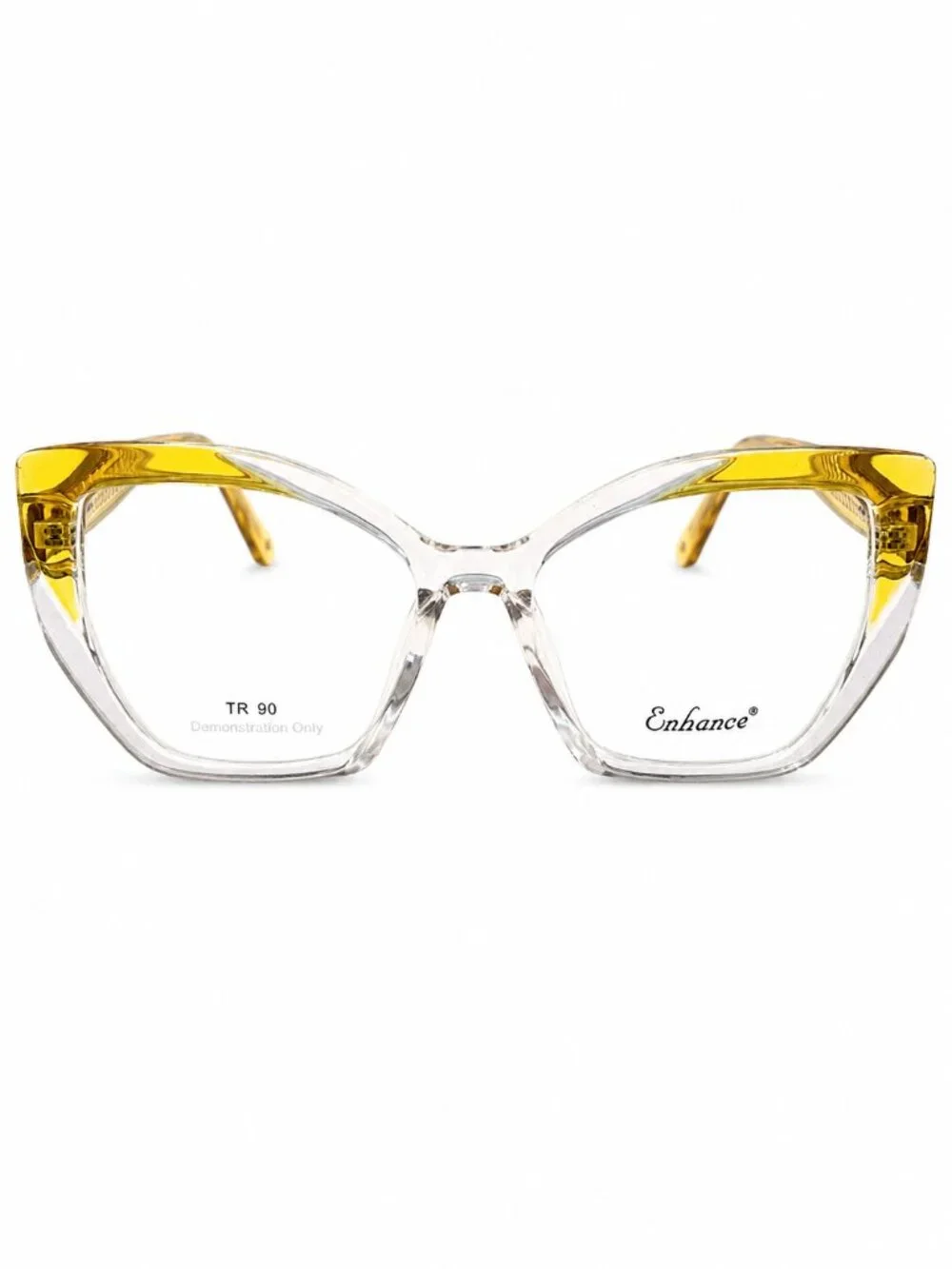 Enhance EN4488 Yellow Crystal 54-17-150 Eyeglass Frames